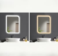 مرايا ليد مودرن 2 لون مقاس (60*80)