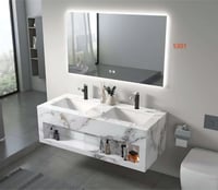 مغسلة حمام بورسلان مودرن 120 سم – موديل 5301 | أدو...