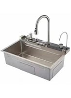 حوض مجلى متكامل مع خلاط وشلال و مخرج لمياه الشرب م...