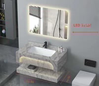 مغسلة مودرن من الرخام الصناعي بتصميم عصري وأنيق