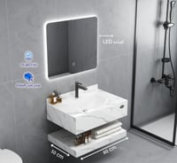 مغسلة رخام صناعي بتصميم فاخر