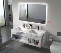 مغسلة حمام رخام صناعي مودرن 120 سم – موديل 5306 |...