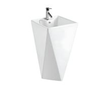 مغسلة برميل ابيض مودرن