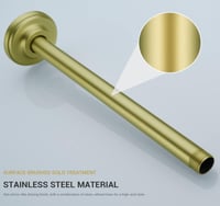 ماسورة سقف مدور دش مطري ذهبي - مقاسات مختلفة أوريس...