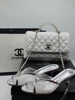 طقم شانيل درجة اولى كعب + شنطة