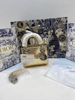 شنطة ديور لامع حجم صغير شنط حفلات لامعة مع الملحقا...