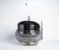 سخان بوفيه فضي شفاف الجوهرة