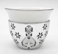 Silver flower cup