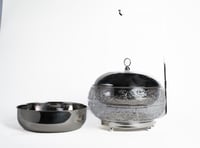 سخان بوفيه فضي شفاف الجوهرة