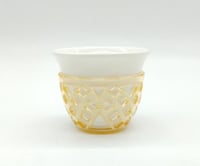 فنجان قهوة مارية امبر شفاف 1درزن