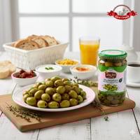 زيتون أخضر محشي بالزعتر الأحلام