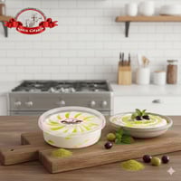 لبنة سادة مع زيت زيتون - / 120/جم تقريبا