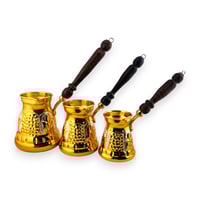 دلال قهوة نحاسية تقليدية - أحجام متعددة