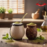 أكواب متة فخارية – يدوي