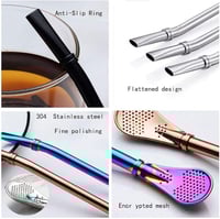 مصاصة متة من الفولاذ المقاوم للصدأ - ألوان متعددة