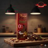 شوكولاتة توبس ستيفيا حليب باللوز بدون سكر - 60 جم