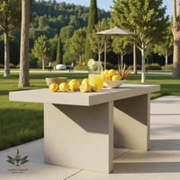 طاولة خارجية فيبر للحدائق المنزلية 2م