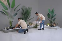 ركن مودرن تصميم فخم للمنزل داخلي وخارجي