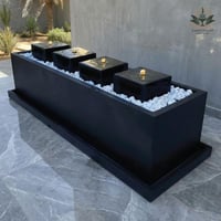 نافورة فايبر مع انارة كبيرة