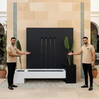 شلال مودرن كبير للفلل + 2مركن زرع