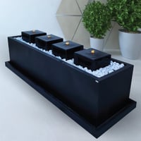 نافورة فايبر مع انارة كبيرة