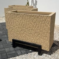 حوض فايبر حجري مع قاعدة