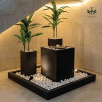 باقة نافورة ومركنين زرع