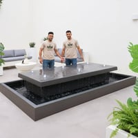 نافورة البوليفارد كبيرة مضيئة