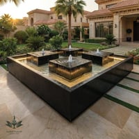 نافورة جاهزة كبيرة فايبر كبيرة