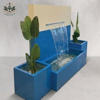 شلال فايبر مصب كبير مع مركنين زرع