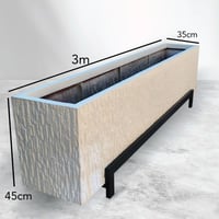 حوض 3م حجري + قاعدة