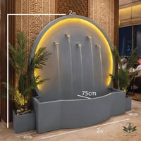 شلال جاهز مضئ مع مركنين