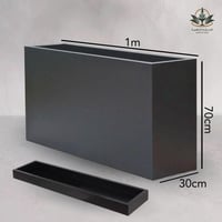 حوض زراعى فيبر مع صحن