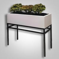 حوض زراعه فايبر 1م + قاعدة حديد