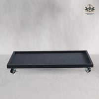 قاعدة فيبر مزودة بكفرات متحركة للأحواض 1م (صحن)