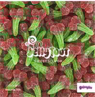 جيلي كرز حامض سكر حامض