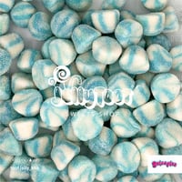 جيلي ملتوي أزرق سكر