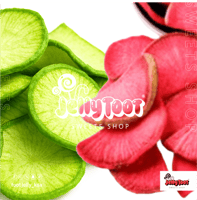 رقائق الفجل الأحمر والاخضر