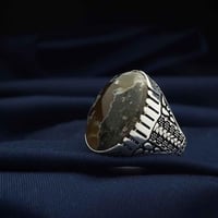 خاتم فضة عقيق يماني خرايطي