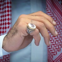 خاتم شبابي عقيق يماني داوودي