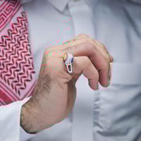 خاتم ملكي عقيق يماني مزهر مصور