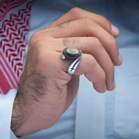 خاتم فضة عقيق يماني سليماني
