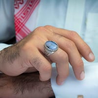 خاتم بوساني عقيق يماني مزهر