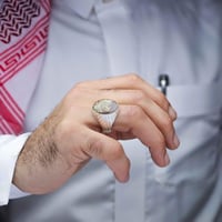 خاتم بحريني عقيق يماني طحلبي