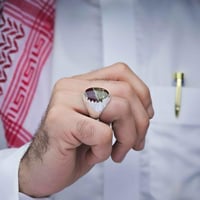 خاتم بحريني عقيق يماني خرايطي