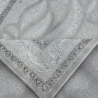 سجاد كلاسيك نقشة فاخرة – رمادي