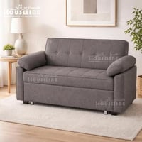 كنبة سرير قماش رمادي – عملية بتصميم عصري وراحة يوم...