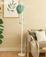 شماعة الملابس موسكا – أبيض مع خطافات ملونة