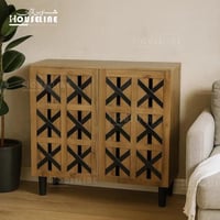 دولاب الأحذية بلوط وسط لون بني