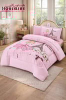 طقم لحاف أميرة باريس – تصميم طفولي أنيق للبنات